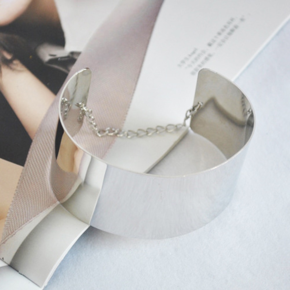 Vòng tay hợp kim màu vàng/bạc cá tính đơn giản cá tính thời trang dành cho nữ