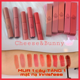 [Tặng mặt nạ innisfree] Son kem lì 3CE Velvet Lip Tint