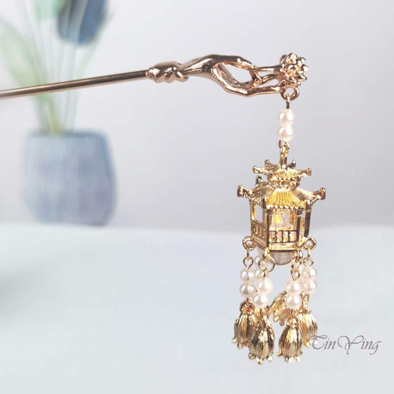 GETNOIVAS Trâm Cài Tóc Phối Tua Rua Phong Cách Cổ Điển Thời Trang Cho Nữ