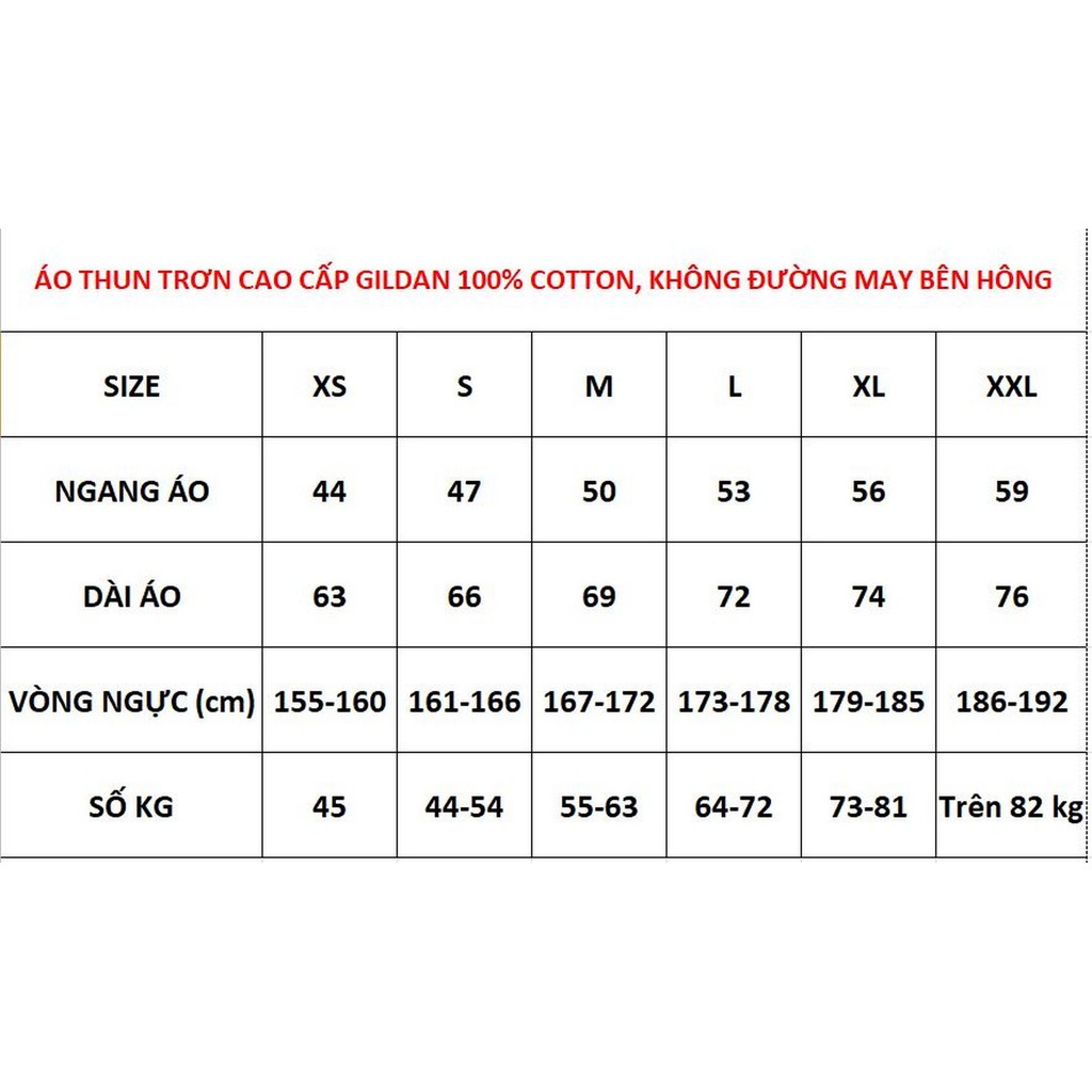 Áo thun trơn cao cấp không đường may hông Gildan premium cotton Shoptido | BigBuy360 - bigbuy360.vn