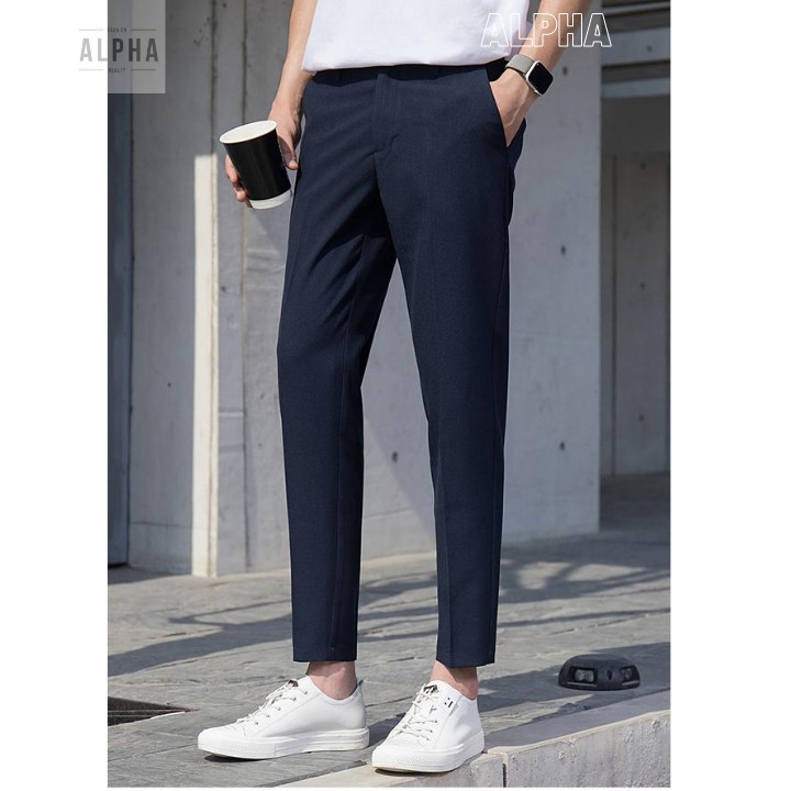 Quần tây âu (2 Màu ĐEN XANH) Nam Nữ Unisex [Thời trang nam] | BigBuy360 - bigbuy360.vn