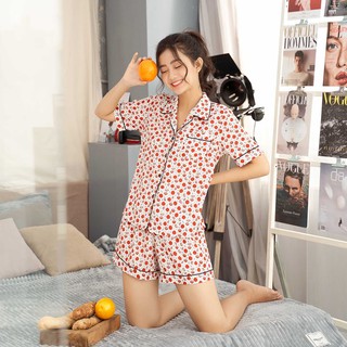 [O] VIBES Đồ bộ Pijama ngắn Red Lemon Py Set
