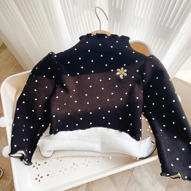 Áo Len Cổ Lọ Ấm Áp Thoải Mái Cho Bé Gái Mùa Thu