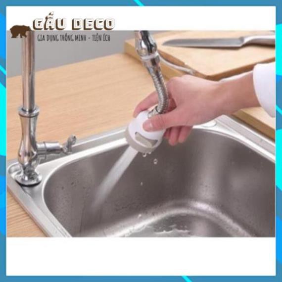 Vòi nước tăng áp rửa bát inox [FREESHIP] -  Dễ dàng chỉnh vị trí xịt, xoay 360 độ - Áp suất nước rất mạnh 3 chế độ xả