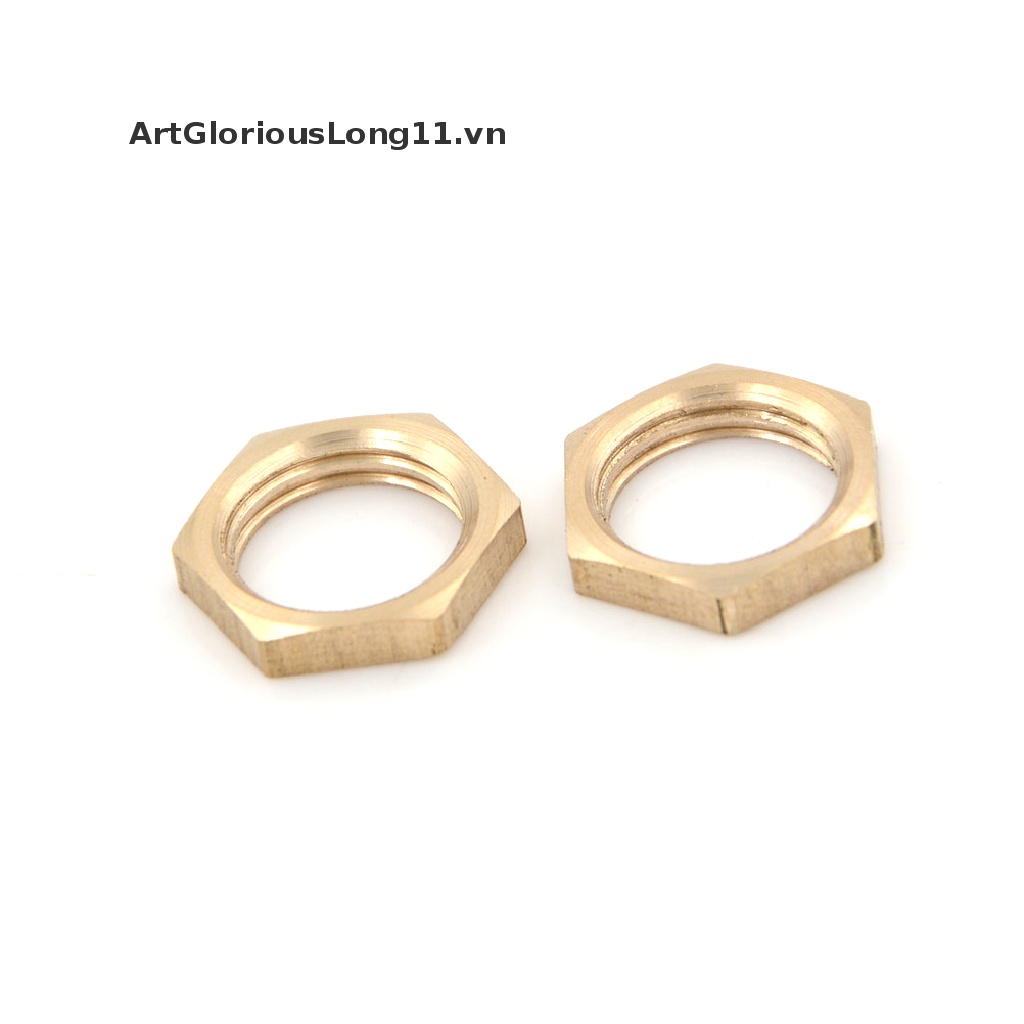 Set 10 Đai Ốc Lục Giác 1 / 4 &quot;Bằng Đồng Thau Chuyên Dụng