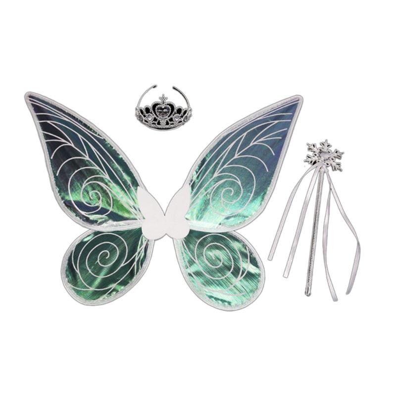 Bộ Tóc Giả Hóa Trang Thiên Thần Có Cánh Lấp Lánh Dễ Thương Cho Bé Gái