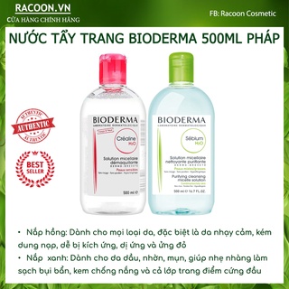 Nước Tẩy Trang Bioderma Créaline H2O 500ml Nắp Bật Bản Mới Nhất