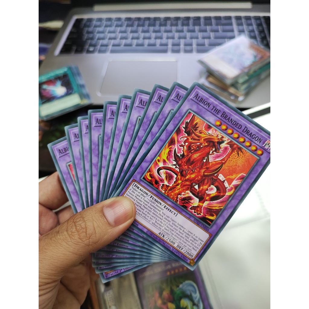 1 lá thẻ bài Albion the Branded Dragon - SDAZ-EN046 - Common 1st Edition