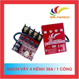 Mạch led vẫy 4 kênh 30a