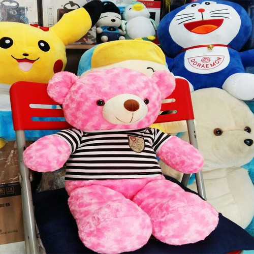GẤU BÔNG TEDDY CAO CẤP KHỔ VẢI 50CM MÀU HỒNG