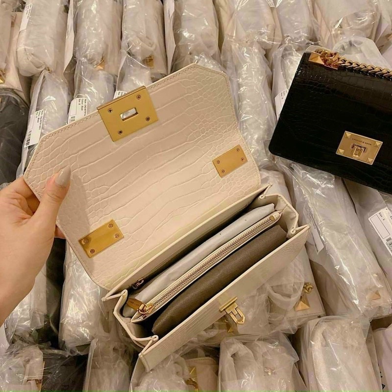 Túi xách bì thư mẫu mới khoá 4 đinh hàng cao cấp