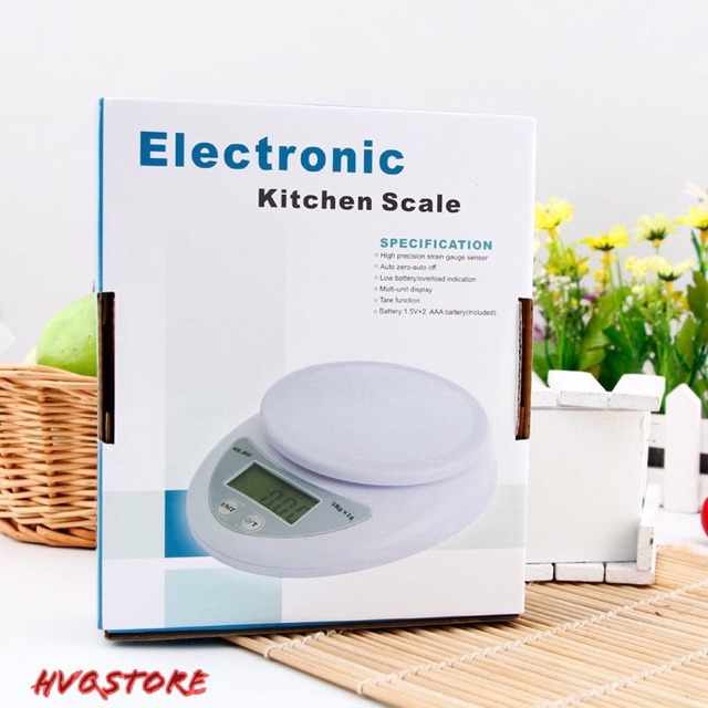 Cân điện tử Mini Electronic kitchen Bo5 kèm pin