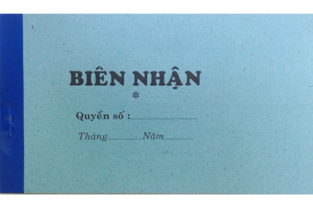 Biên nhận 1 liên trắng