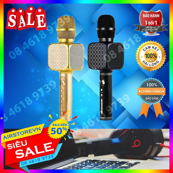 Micro karaoke YS69 kiêm loa bluetooth - hát cực hay, nhạc cực chất- Bảo hành 1 đổi 1 trong vòng 14 ngày
