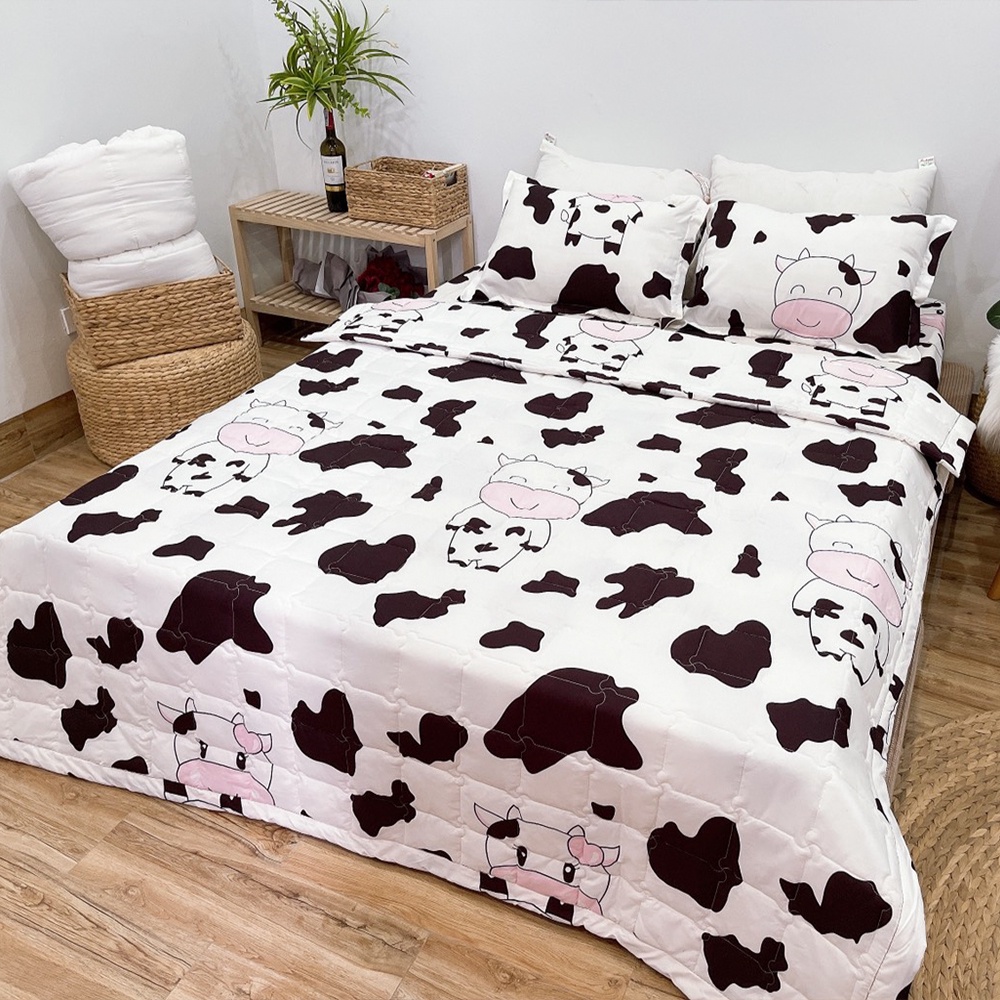 Chăn Hè 1m8x2m trần bông 2 mặt Cotton poly (Được lựa mẫu)