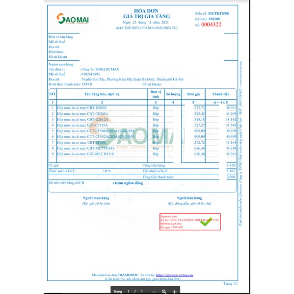 HỘP MỰC 12A ( Q2612A ) - CANON 2900 (303) CÓ LỖ ĐỔ MỰC, XÃ THẢI