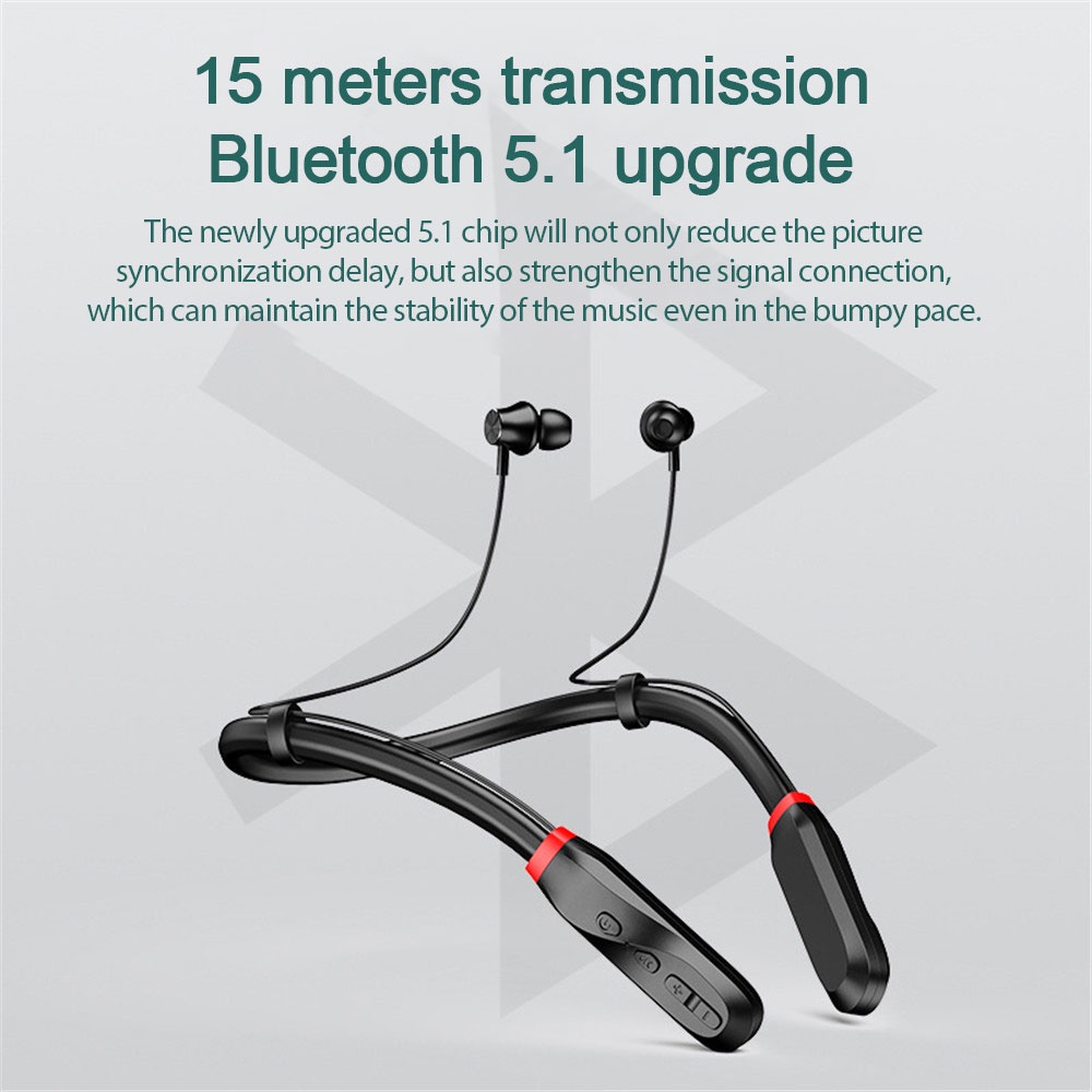 Tai nghe bluetooth thể thao đeo cổ I35 5.1 1000 Mah pin 100 giờ chất lượng cao