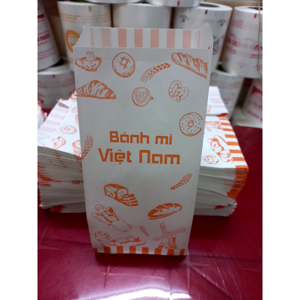Túi giấy bánh mì in sẵn