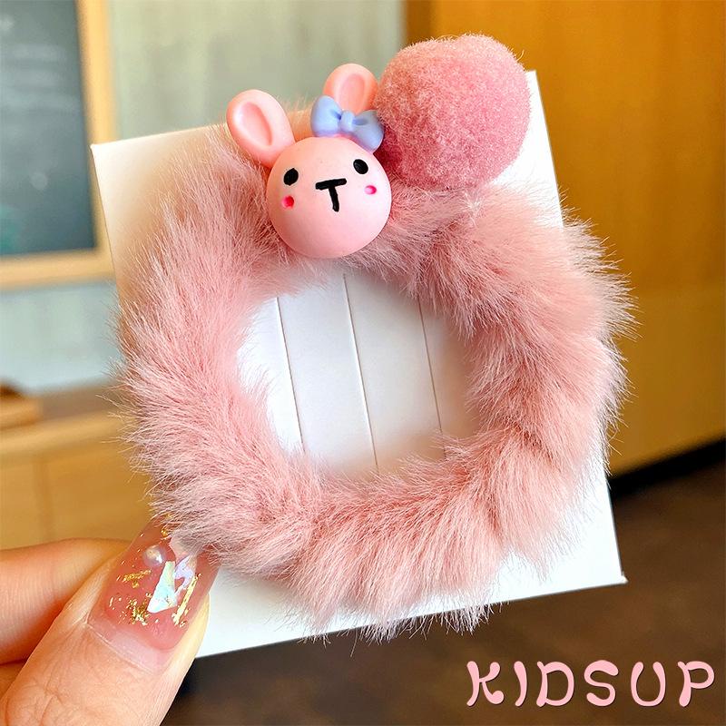 Dây buộc tóc co giãn họa tiết hoạt hình dễ thương cho bé