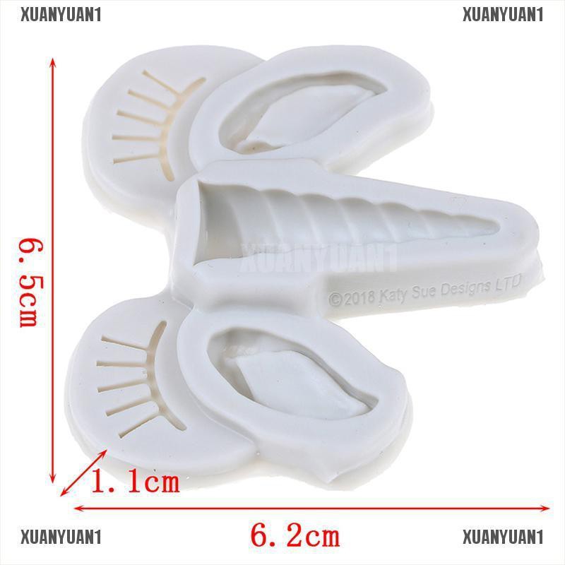 [XUANYUAN1] Khuôn Silicone Làm Bánh / Sô Cô La / Kẹo Đường Hình Sừng Ngự