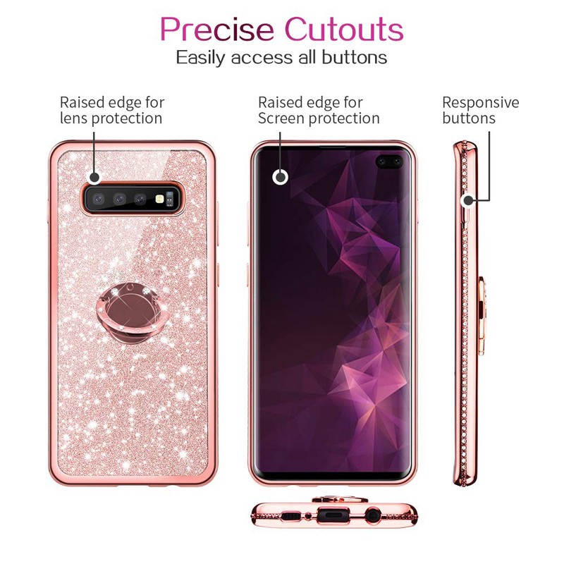 Ốp điện thoại TPU mềm đính đá giả 3D cho Samsung Galaxy S10 Plus S10e S10 5G M10 M20 M30 M30S | BigBuy360 - bigbuy360.vn