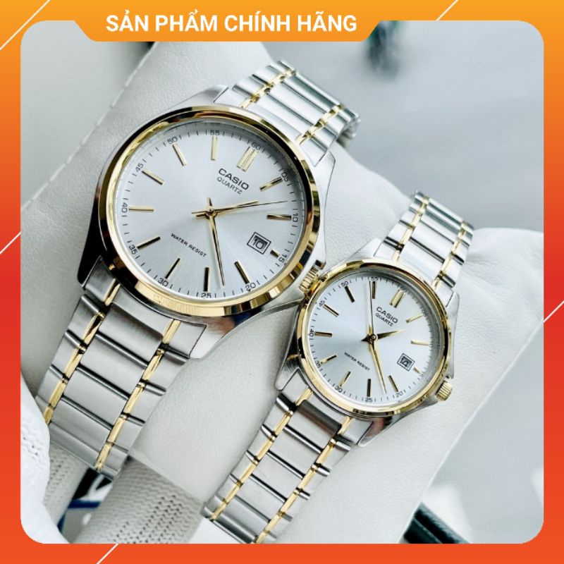 Đồng hồ đôi nam nữ dây thép chính hãng Casio MTP-1183G-7A