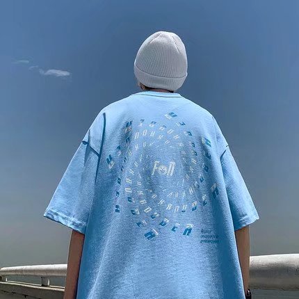 Áo Thun Tay Ngắn Dáng Rộng In Chữ Thời Trang Mùa Hè Cho Nam Và Nữ Size M-5XL