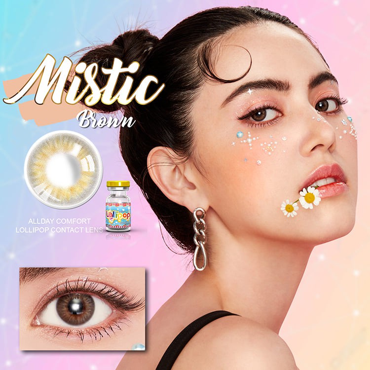 Len mắt-kính áp tròng-Màu nâu