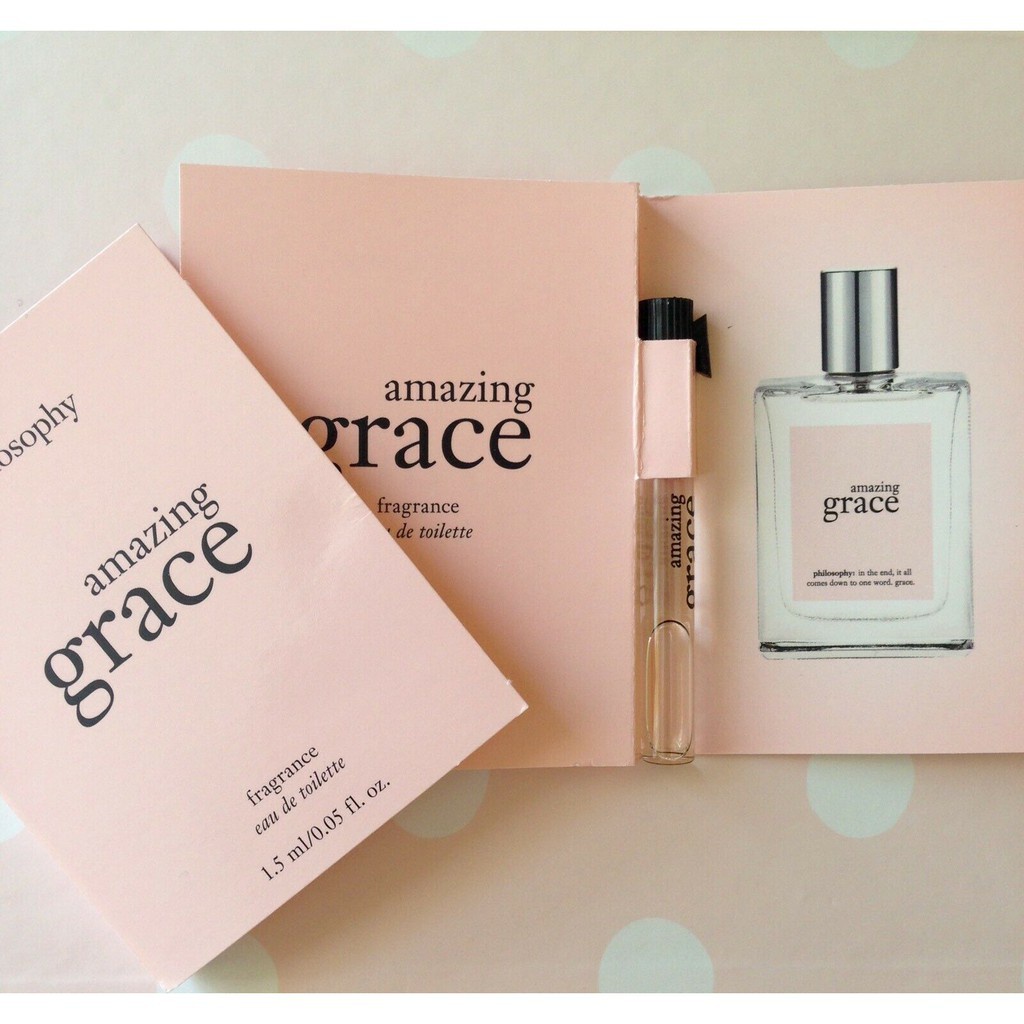 Sample mẫu thử Vial nước hoa hương Nữ Tính Tự Nhiên Dễ Chịu Grace Amazing 1,5ml