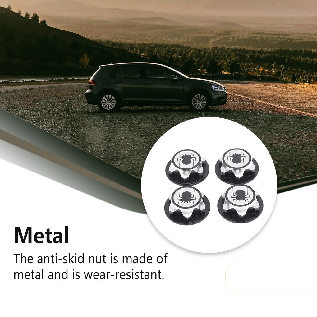 Bộ 4 Nắp Đậy Trục Bánh Xe Hơi Điều Khiển Từ Xa Chống Mài Mòn 1: 8