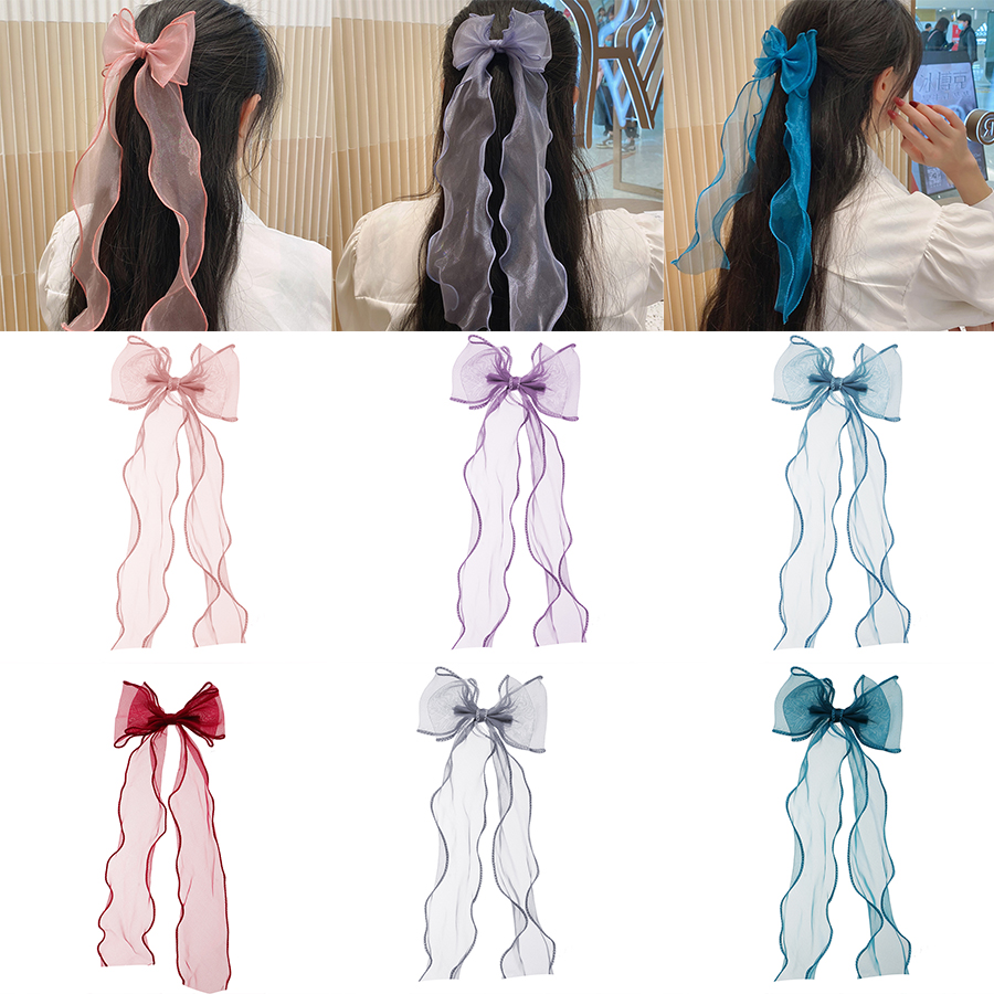 Kẹp Tóc Phối Ren Và Nơ Dễ Thương Cho Bé Gái