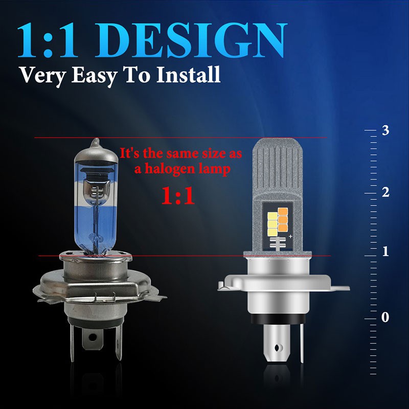 Đèn Pha LED T19 H6 P15D H4 BA20D H6M DC / AC 12-80v 6000K EX5 LC13 Chuyên Dụng Cho Xe Mô Tô