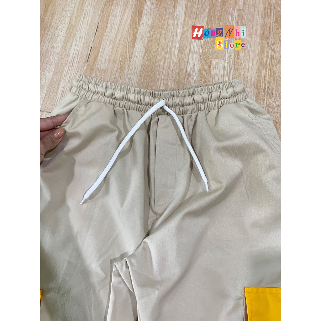 QUẦN JOGGER KAKI 2 TÚI HỘP PHỐI MÀU BO LAI CỰC CHẤT