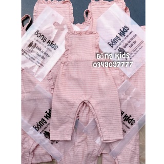 Jumsuit Đũi Bé Gái Ráp Bèo Hồng