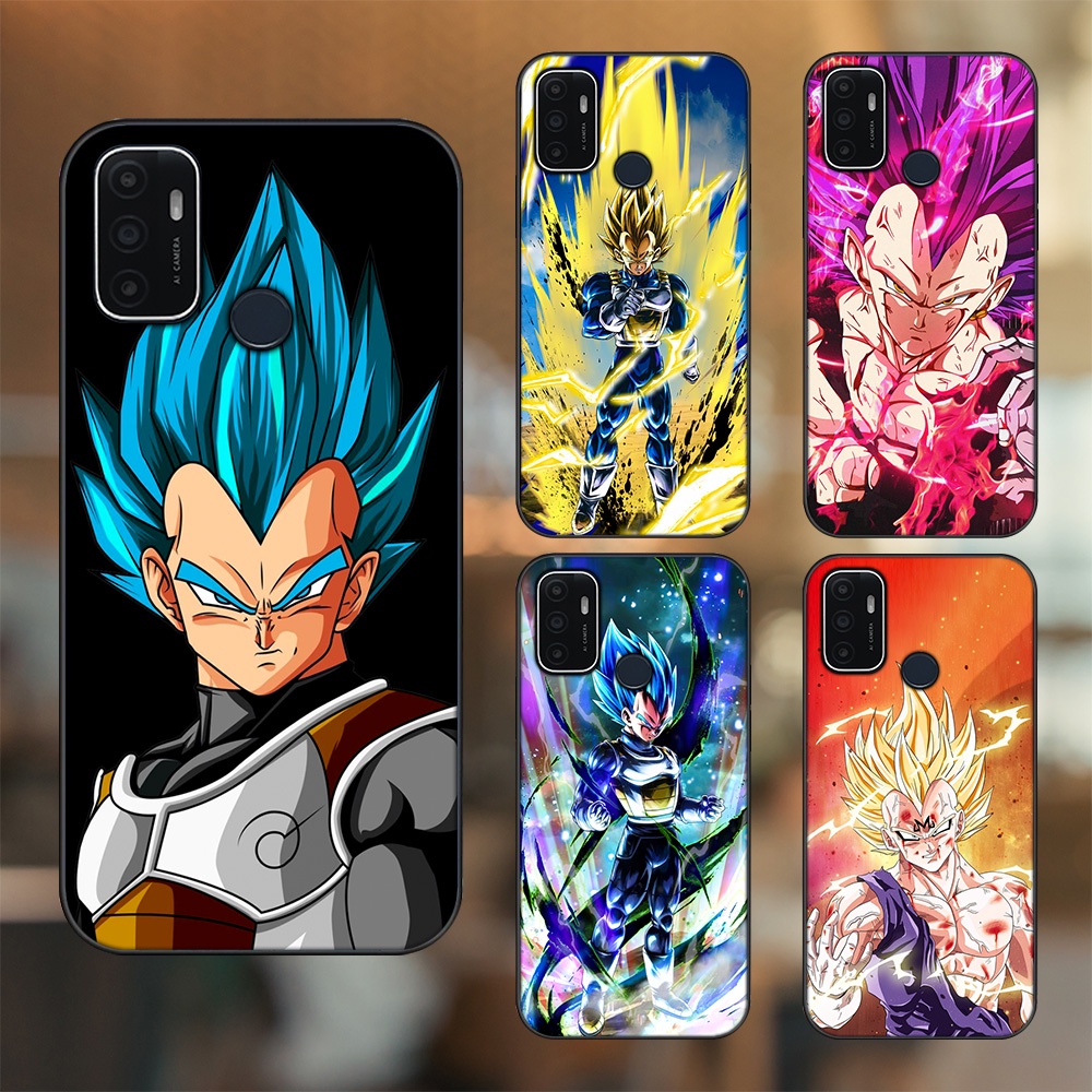 Ốp lưng Oppo A53 viền đen in hình Vegeta Dragon Ball