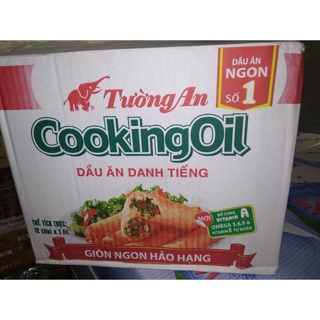 Combo 3 chai dầu ăn tường an cooking (1 lít)