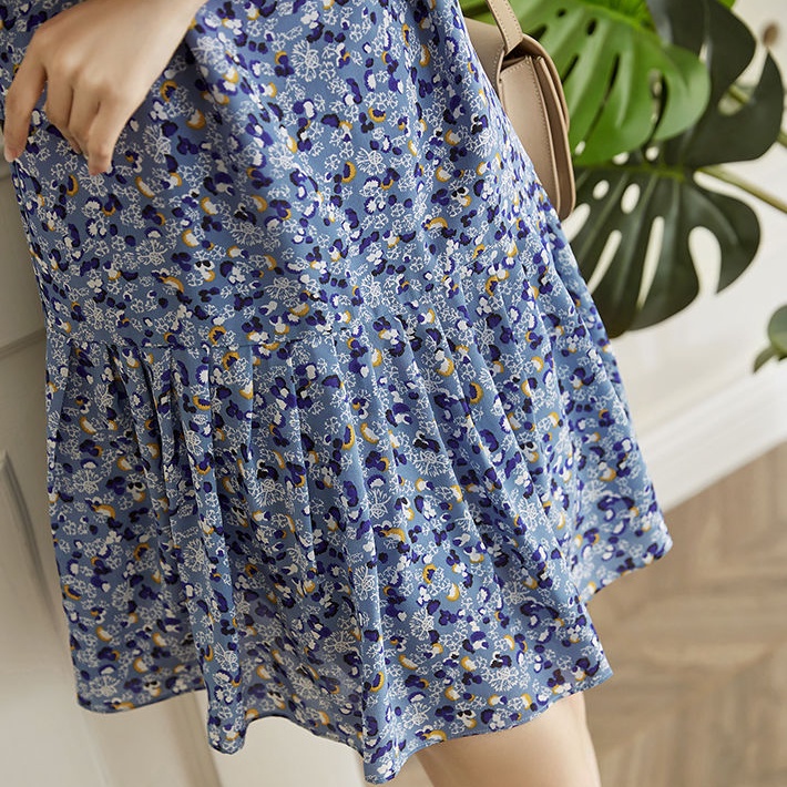 Đầm Perty thời trang mùa hè phong cách retro Hàn Quốc dành cho nữ