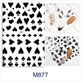 Sticker nail bò sữa trang trí móng