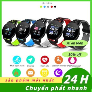 Đồng Hồ Đeo Tay Thông Minh 119 Plus Chống Nước Hỗ Trợ Theo Dõi Sức Khỏe Kèm Phụ Kiện Chất Lượng Cao