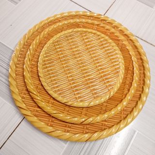 Dĩa mica dày giả tre