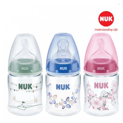 Chính hãng: Bình sữa NUK Premium Choice nhựa PA 150ml núm ti Silicone S1 -M