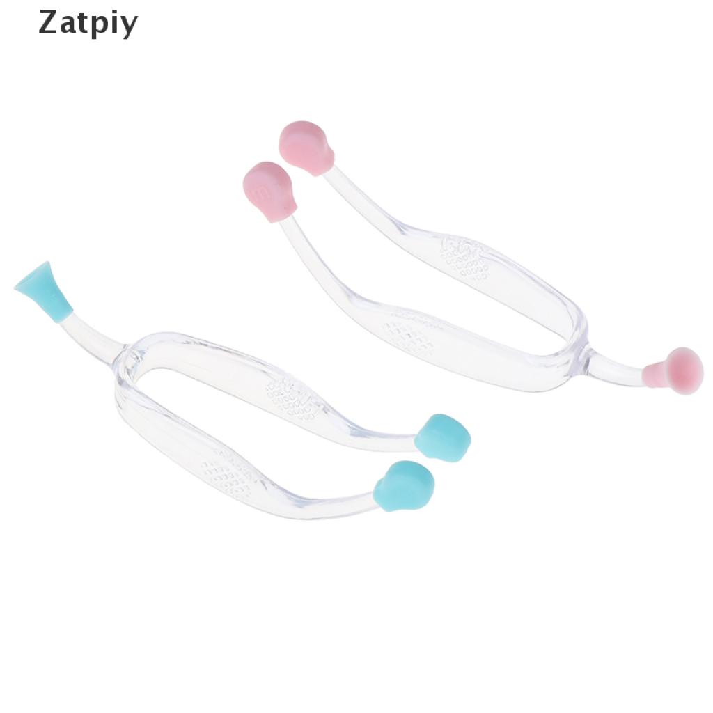 Zatpiy 2Pcs Eye Care Contact Lenses Inserter Remover Silicone Soft Tip Tweezer Stick VN