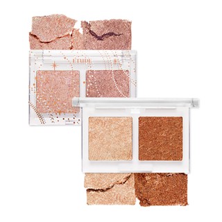 Nhũ mắt dạng mousse mềm mại bám dính tốt không bị vỡ và vụng phấn Glittery Snow Air Mousse Palette