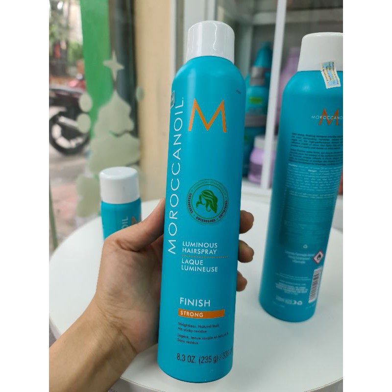 GÔM XỊT MOROCCANOIL GIỮ NẾP LINH HOẠT CỨNG STRONG HOẶC SIÊU CỨNG EXTRA STRONG 75ML - 330ML