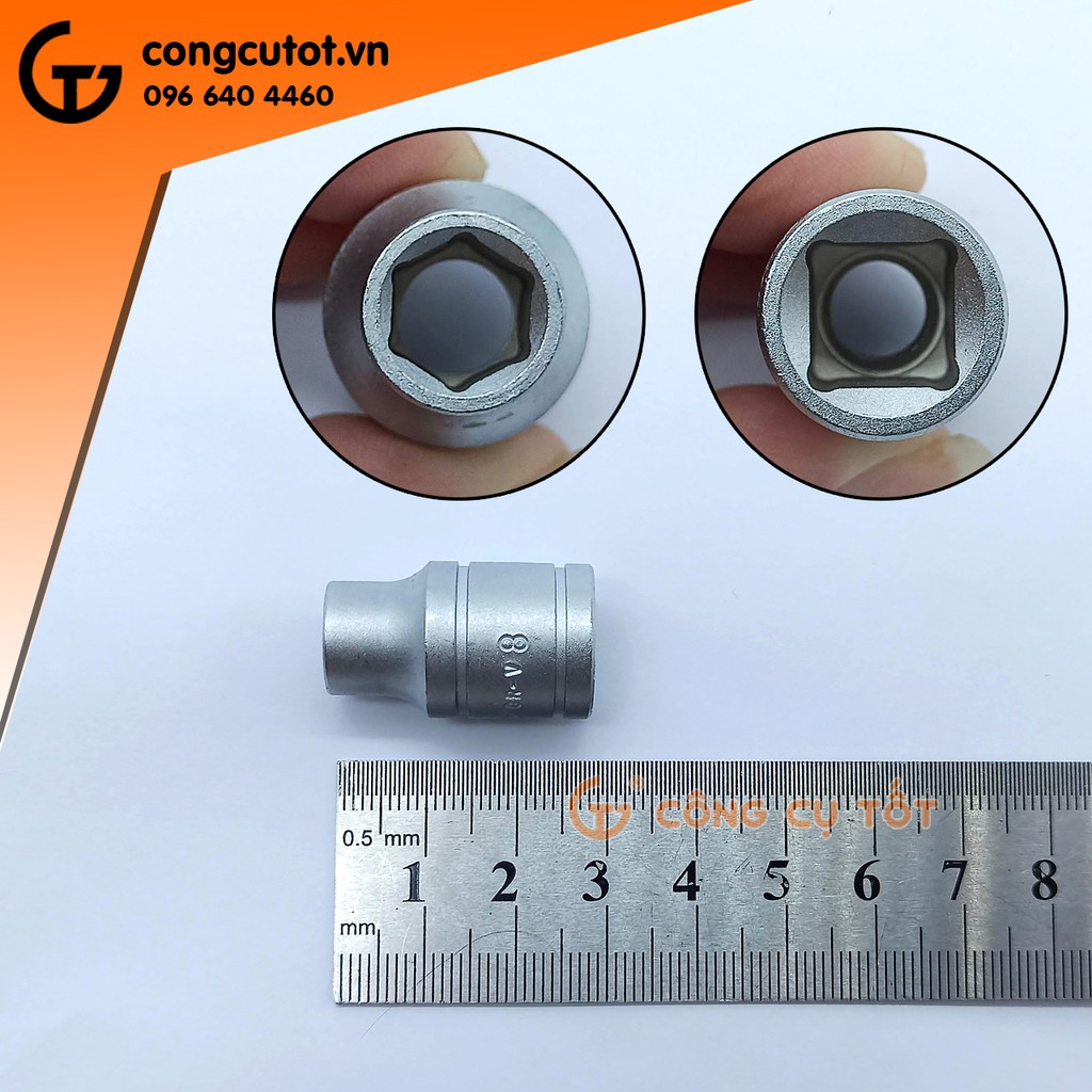 Tuýp lục giác 3/8 Standard dài 28mm