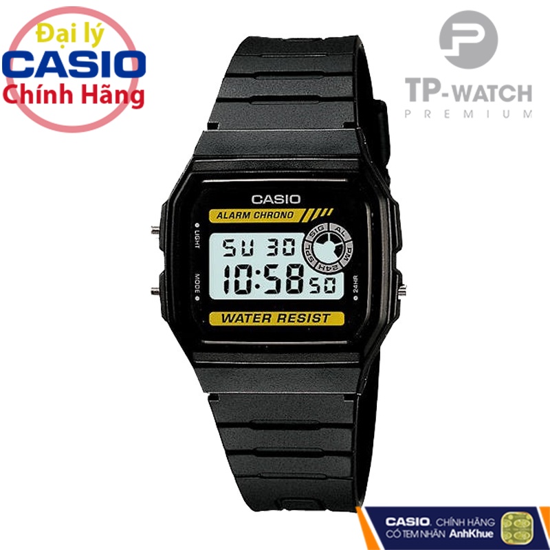 Đồng Hồ Nam Dây Nhựa Casio Standard F-94WA-9 Chính Hãng - F-94WA-9DG Pin 7 Năm