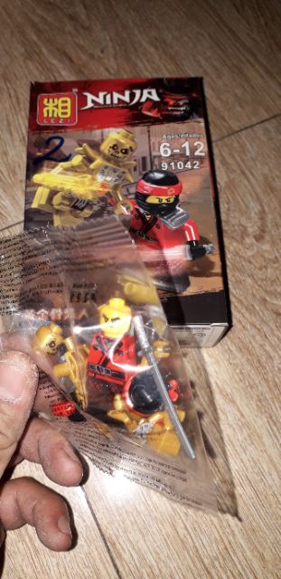 Lắp ráp 1 hộp LegoNinja có 2 nhân vật 91042 bằng nhựa ABS
