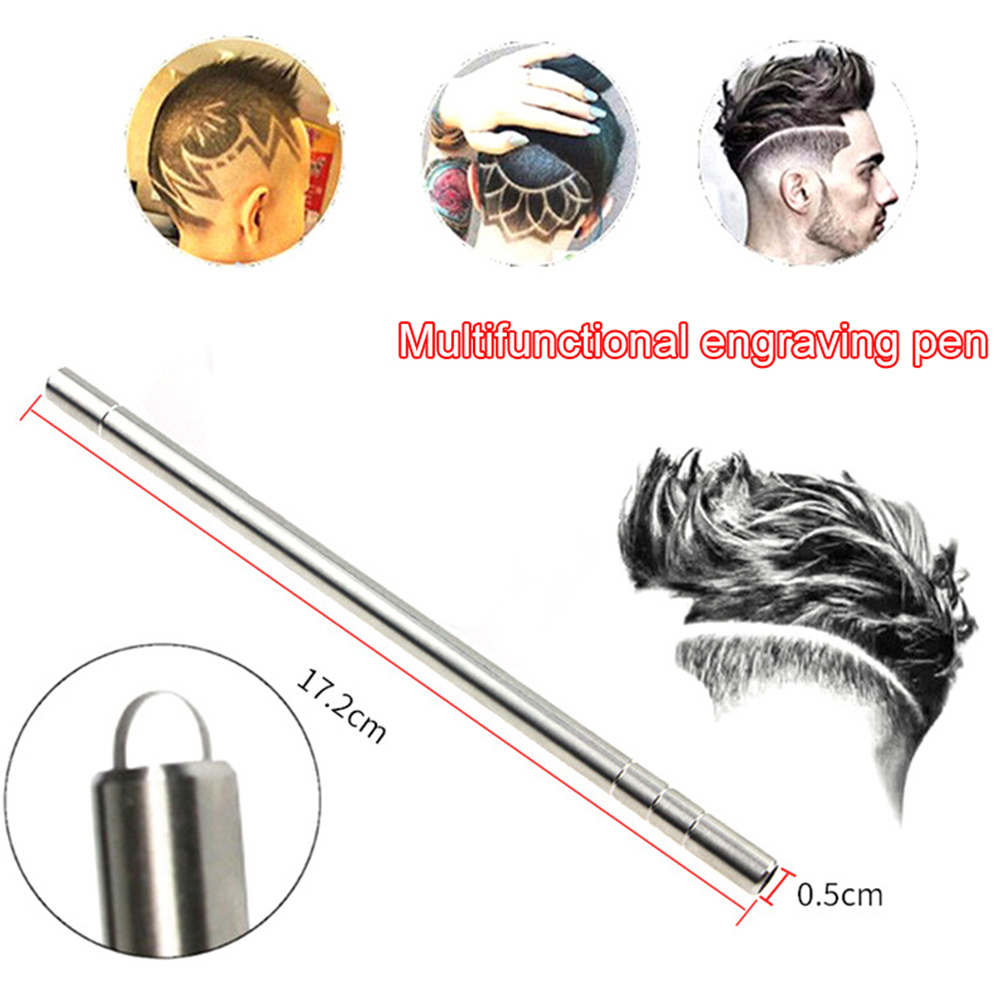 Bút Cạo Râu / Lông Mày Bằng Thép Không Gỉ Chất Lượng Cao Nhiều Màu Tùy Chọn Cho Nam