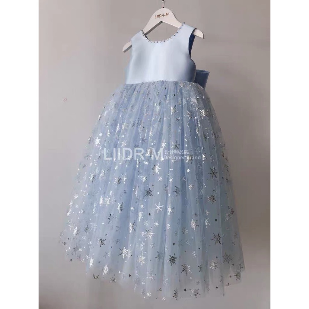 VH01 Váy Elsa bông tuyết xanh NƠ SAU cực hot 2021 - HÀNG LOẠI 1