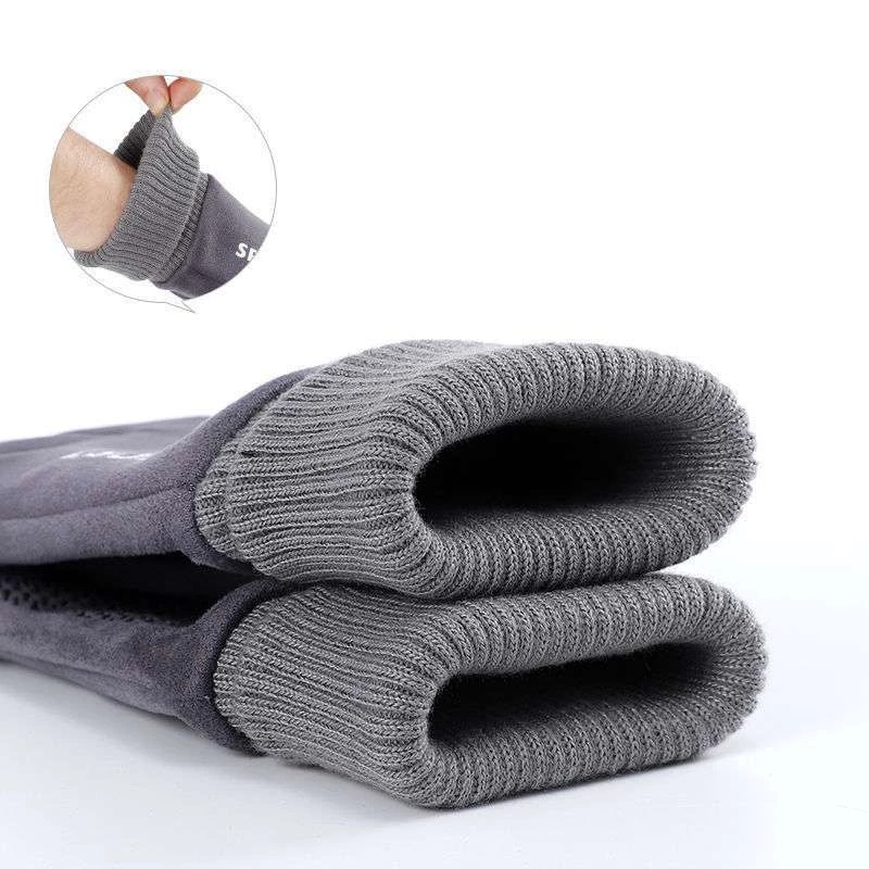 Đôi găng tay da lộn giữ ấm thời trang cho nam và nữ